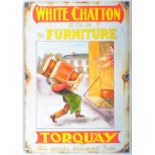 WHITE CHATTON FURNITURE - IMPRESSION OF AN ENAMEL SIGN