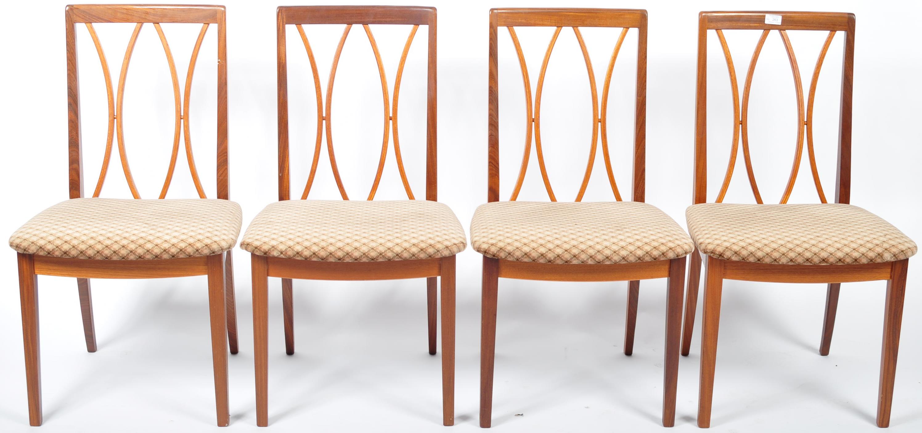 E GOMME FOR G PLAN SET OF FOUR TEAK WOOD DINING CHAIRS - Image 2 of 5