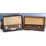 TWO MID 20TH CENTURY RETRO VINTAGE CASED RADIOS