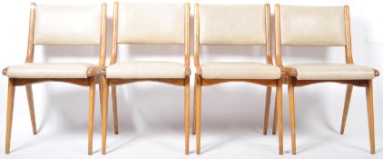 SET OF RETRO BEECH DINING CHAIRS BY BEN CHAIRS