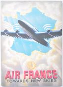 AIR FRANCE - CONTEMPORARY PRINT ON CANVAS