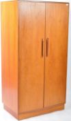 VICTOR B. WILKINS FOR G-PLAN TEAK WOOD TWIN DOOR WARDROBE