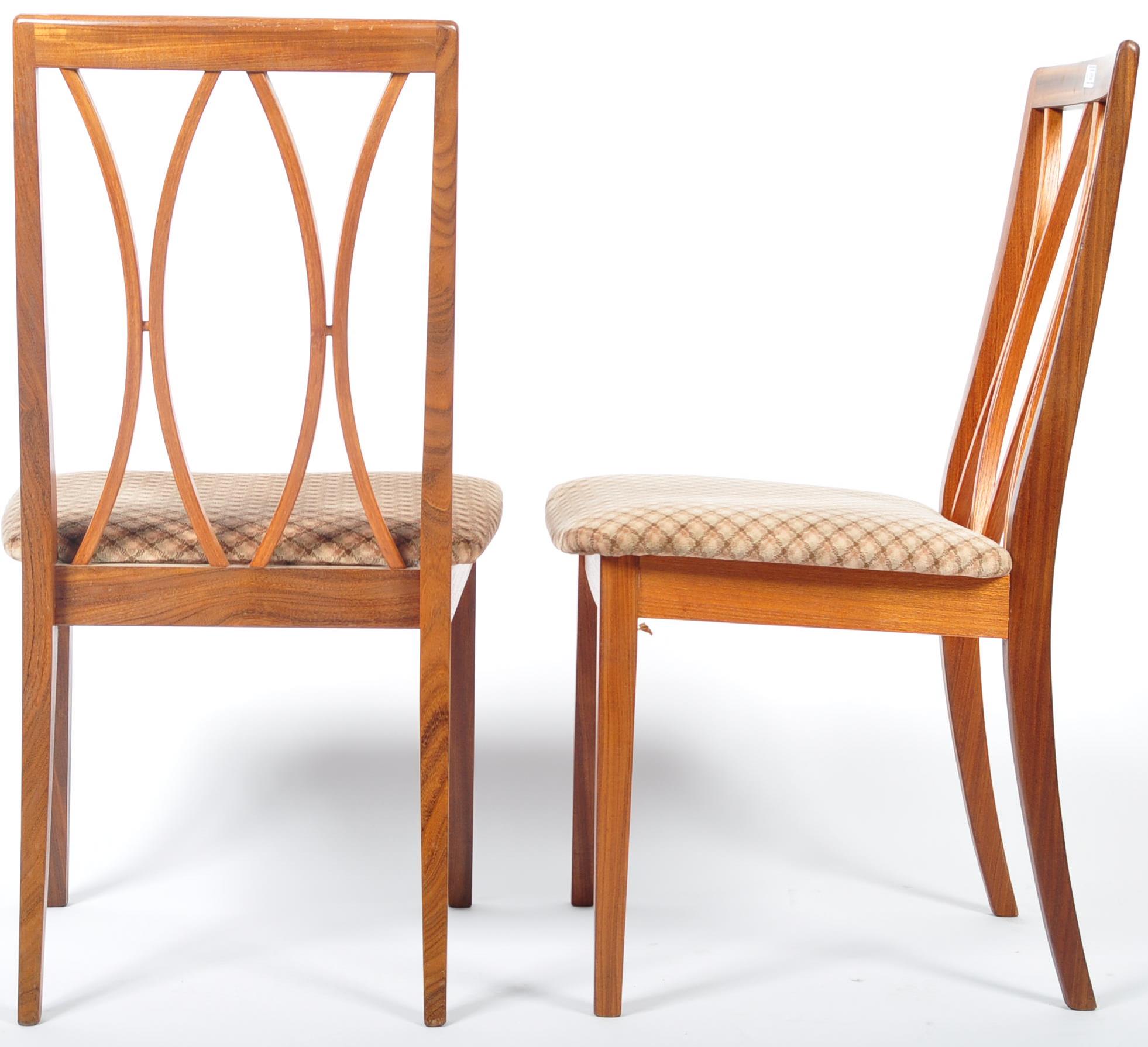 E GOMME FOR G PLAN SET OF FOUR TEAK WOOD DINING CHAIRS - Image 5 of 5