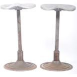 MATCHING PAIR OF INDUSTRIAL AMERICAN DENTIST STOOLS