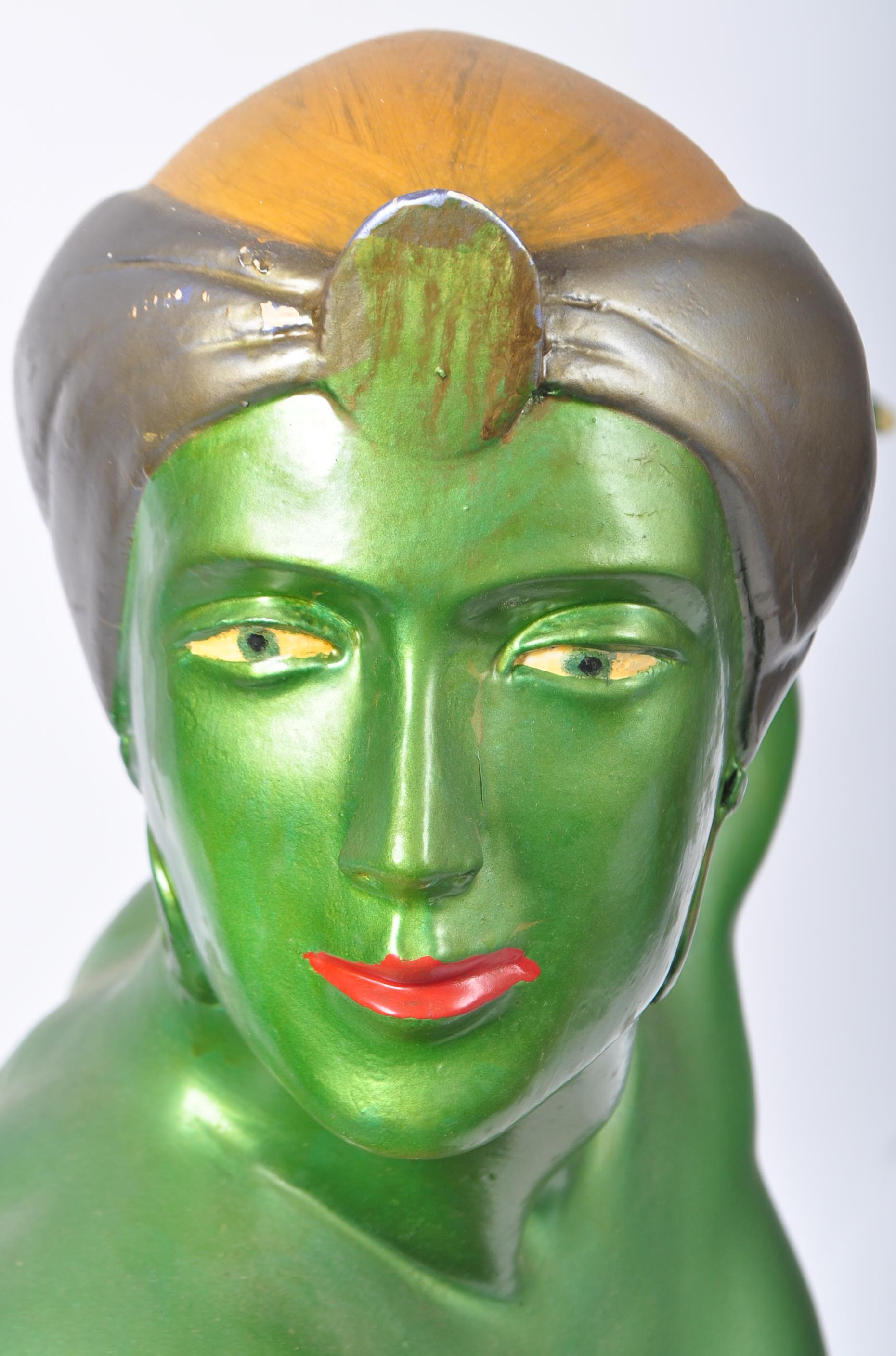 LARGE ART DECO STYLE FIBREGLASS FEMALE SCULPTURE - Image 8 of 8