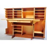 RETRO SCANDINAVIAN TEAK WOOD CUBE DESK COMPACTUM