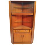 G-PLAN FRESCO RANGE TEAK WOOD CORNER DISPLAY CABINET