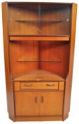 G-PLAN FRESCO RANGE TEAK WOOD CORNER DISPLAY CABINET