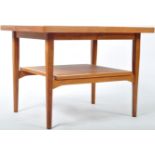 1960'S DANISH TEAK WOOD COFFEE TABLE OF SQUARE FORM