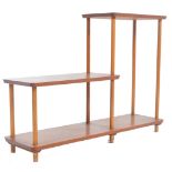 OAK RETRO THREE TIER PLANT STAND / DISPLAY SHELVES