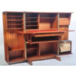 ORIGINAL NEWCRAFT TEAK WOOD HOME OFFICE COMPACTUM DESK