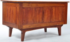 RETRO DANISH TEAK WOOD BLANKET BOX STORAGE CHEST