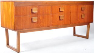 RETRO 1960'S DANISH TEAK WOOD SIX DRAWER SIDEBOARD