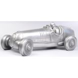 COMPULSION GALLERY PEWTER MODEL OF A 1930'S RACE CAR