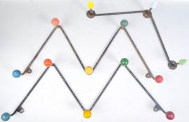 SET OF RETRO VINTAGE SPUTNIK ATOMIC COAT HOOKS