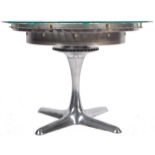 20TH CENTURY CUSTOM DESIGNED JET ENGINE TURBINE COFFEE TABLE