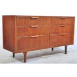 RETRO VINTAGE 1960'S TEAK WOOD SIX DRAWER SIDEBOARD