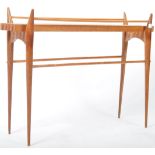 RETRO 1960'S TEAK WOOD SPINDLE PLANT STAND