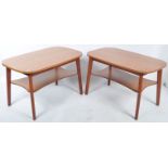 BELIEVED BEN CHAIRS MADE PAIR OF SIDE TABLES