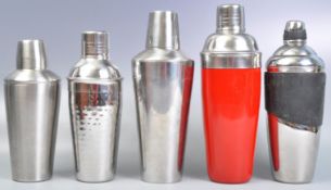 COLLECTION OF VINTAGE COCKTAIL SHAKERS