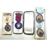 A Royal Masonic Institute for Girls silver Steward's jewel, 1930 and three others, (4).