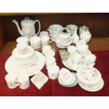 Approximately thirty pieces of Wedgwood 'Meadow Sweet' decorated coffee ware and other Wedgwood