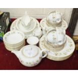 Fifty-six pieces of Wedgwood 'Mirabelle' decorated tea and dinnerware.