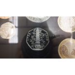 A Royal Mint 2009 proof coin collection set, includes Kew Gardens 50-pence, with certificate of