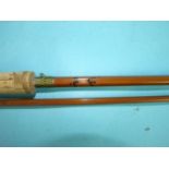 A Milwards Flyover 9ft 5-inch 2-piece split-cane fly rod, no.34480.