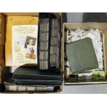 A large collection of various part-sets of cigarette cards, loose and in albums, contained in two