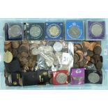 A collection of British coinage, including a small quantity of pre-1946 silver.