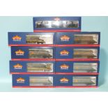 Bachmann OO Gauge, six 38-033 Bogie Hopper wagons and three other wagons, all boxed, (9).