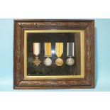 A WWI group of four medals awarded to 268779 E H Rosekelly CERA 1 RN: 1914-15 Star, British War,