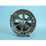 A Marco Cortesi bar stock alloy aerial-style reel, 4½-inch diameter, in excellent condition and a