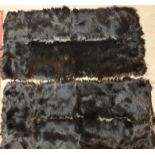 Two bear skin rugs, each 75 x 150cm approximately, (2).