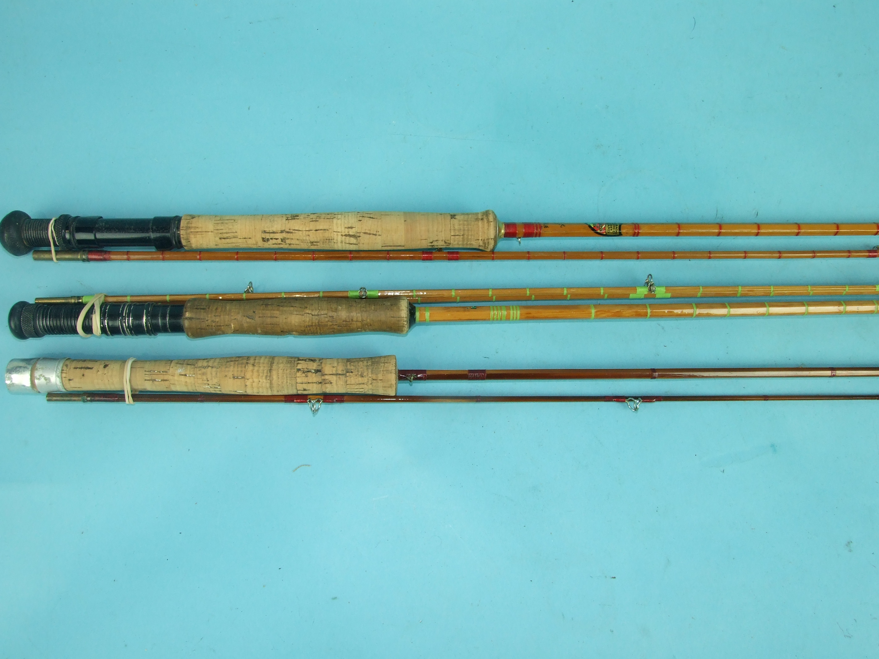 A Trossachs Rod Building Co. Clan Rod 9ft 2-piece split-cane trout fly rod, a 9ft 6-inch 3-piece - Image 3 of 3