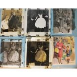 Five photographic plates for women's magazine colour illustrations c1960's, 38 x 30.5cm and two