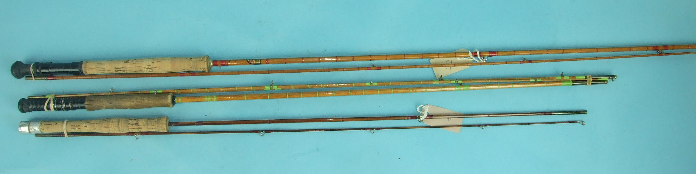A Trossachs Rod Building Co. Clan Rod 9ft 2-piece split-cane trout fly rod, a 9ft 6-inch 3-piece - Image 2 of 3