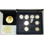 A 1997 Cook Islands 5-Dollar 1/25 Troy ounce gold proof coin, .999 purity, having portrait of