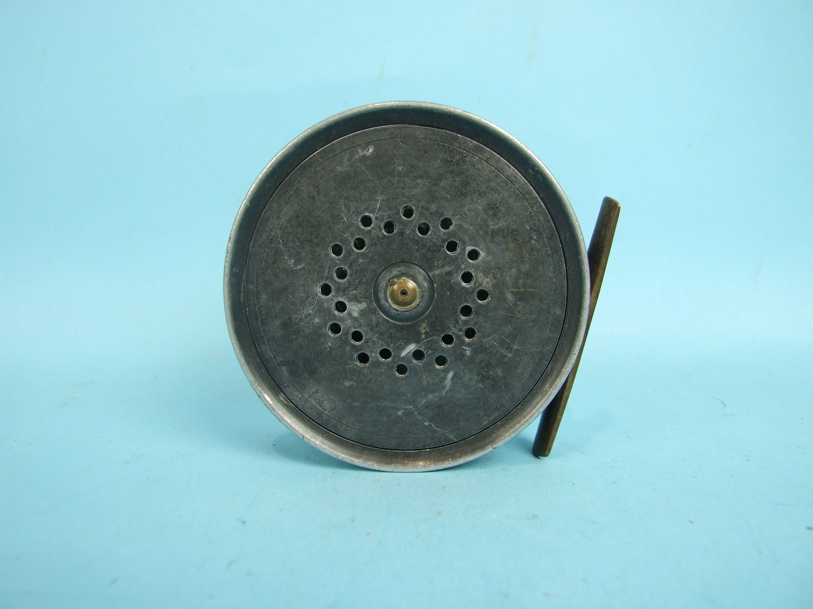 A J W Youngs Pattern 10B 3½-inch reel stamped The Helical Casting Reel. - Image 2 of 2