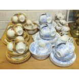 Thirty-nine pieces of Royal Albert Crown China 'Liberty'-decorated teaware, thirty-nine pieces of