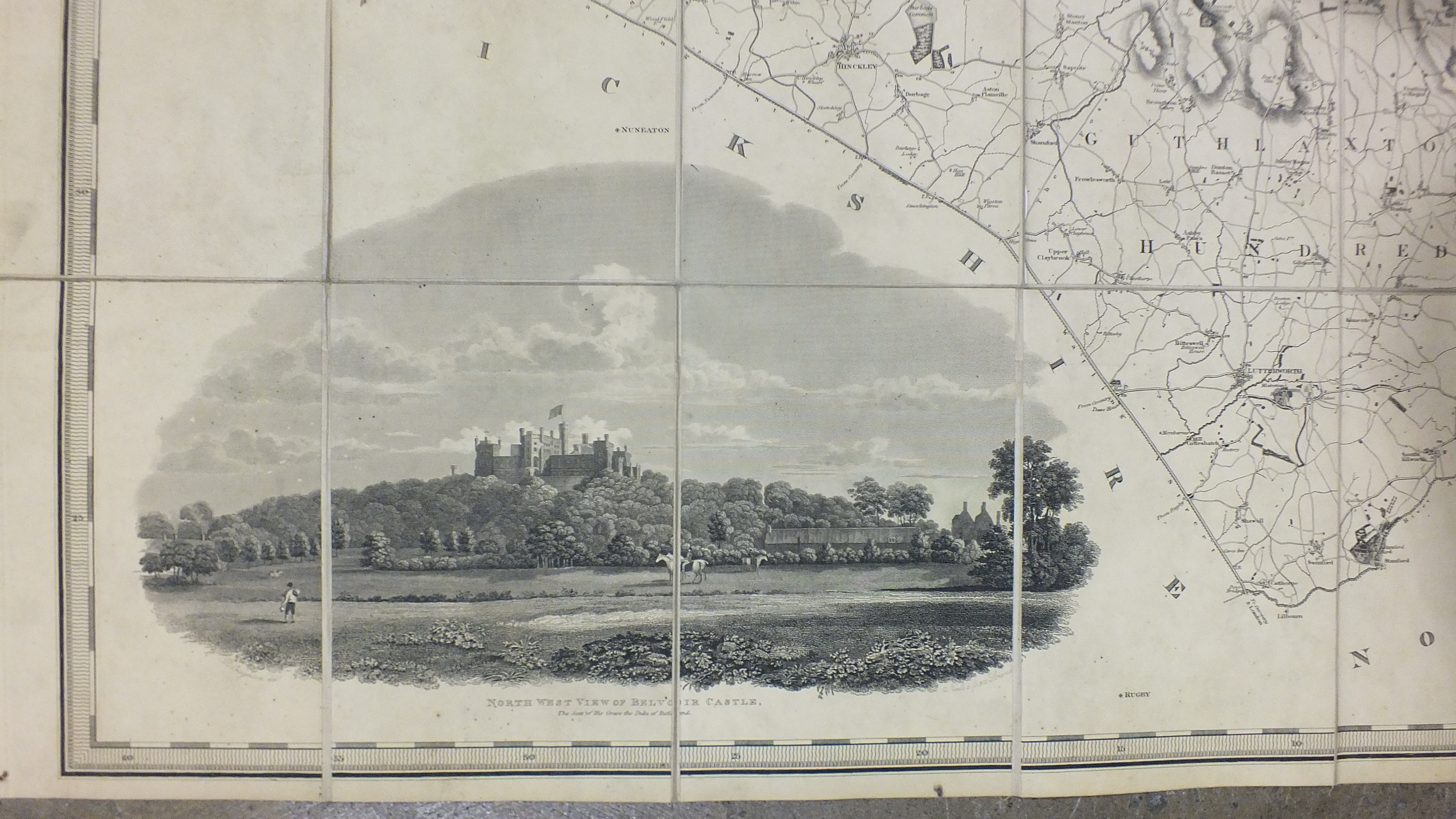 C & J Greenwood, Map of the County of Leicester from an actual Survey in the Year 1825, - Image 3 of 3