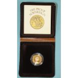 A 1981 sovereign in capsule and Royal Mint case, with certificate.