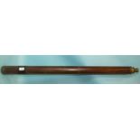 A Dollond of London leather-covered single-draw 2'' brass telescope, engraved Alex Frazer, Plym,