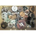 Various wood, metal and Bakelite trolling and other fishing reels.