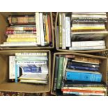 A large quantity of reference books on antiques and collectables, contents of four boxes.