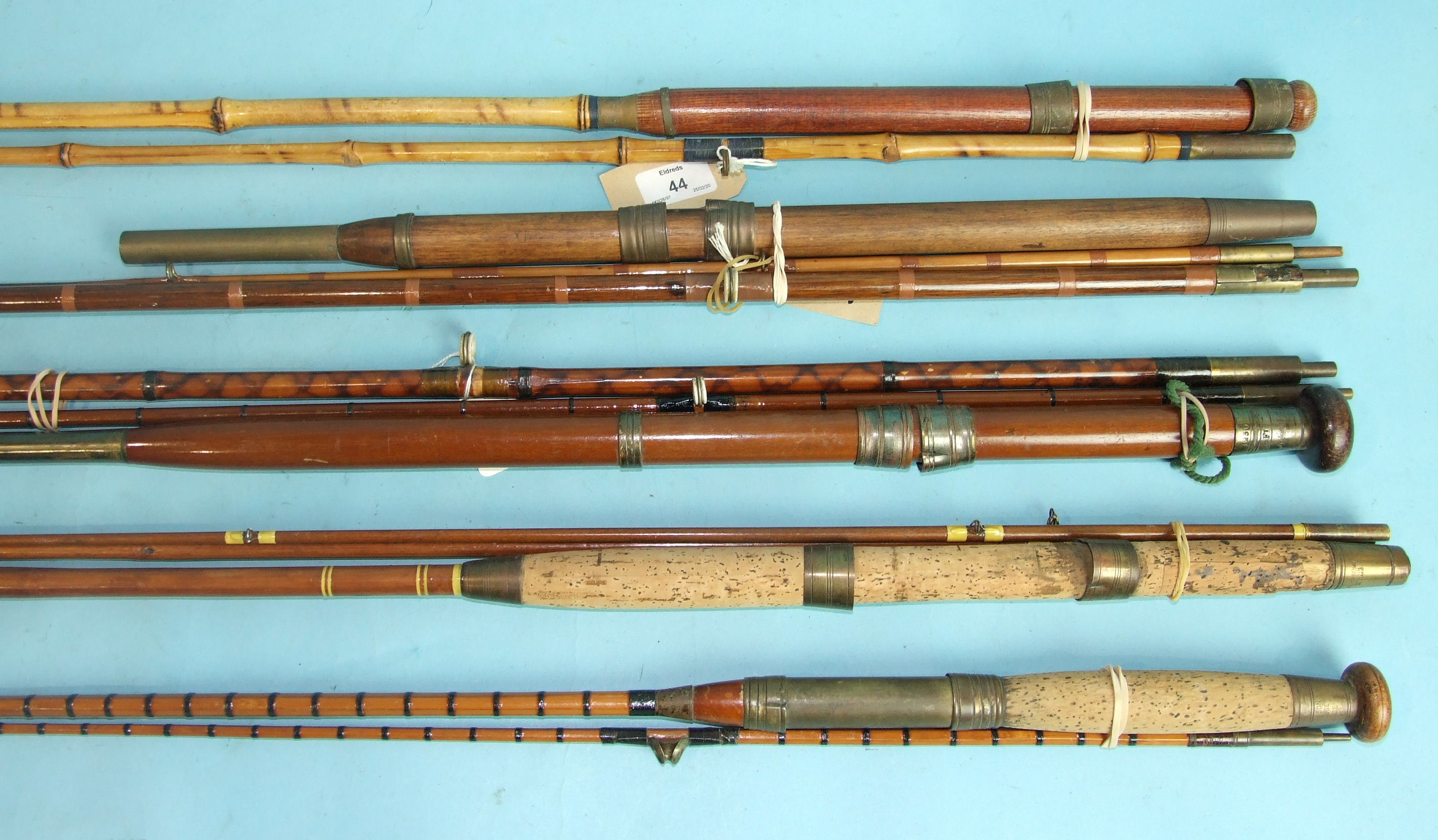 A collection of split cane rods by W Hamlin, Bulcock & Son and others. - Image 3 of 3