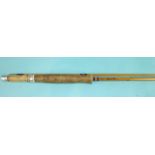 A Marcus Warwick The Halford split cane trout rod, a Farlow & C Jubilee trout rod and two others, (