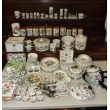 A large quantity of Portmeirion "Botanic Garden" kitchen ceramics and accessories, approximately