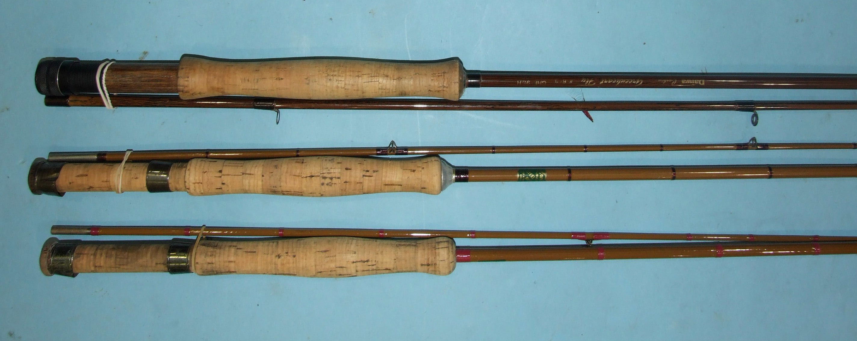 A White River Classic No.6 graphite rod, four other graphite rods, two tubular steel trout rods - Image 3 of 3